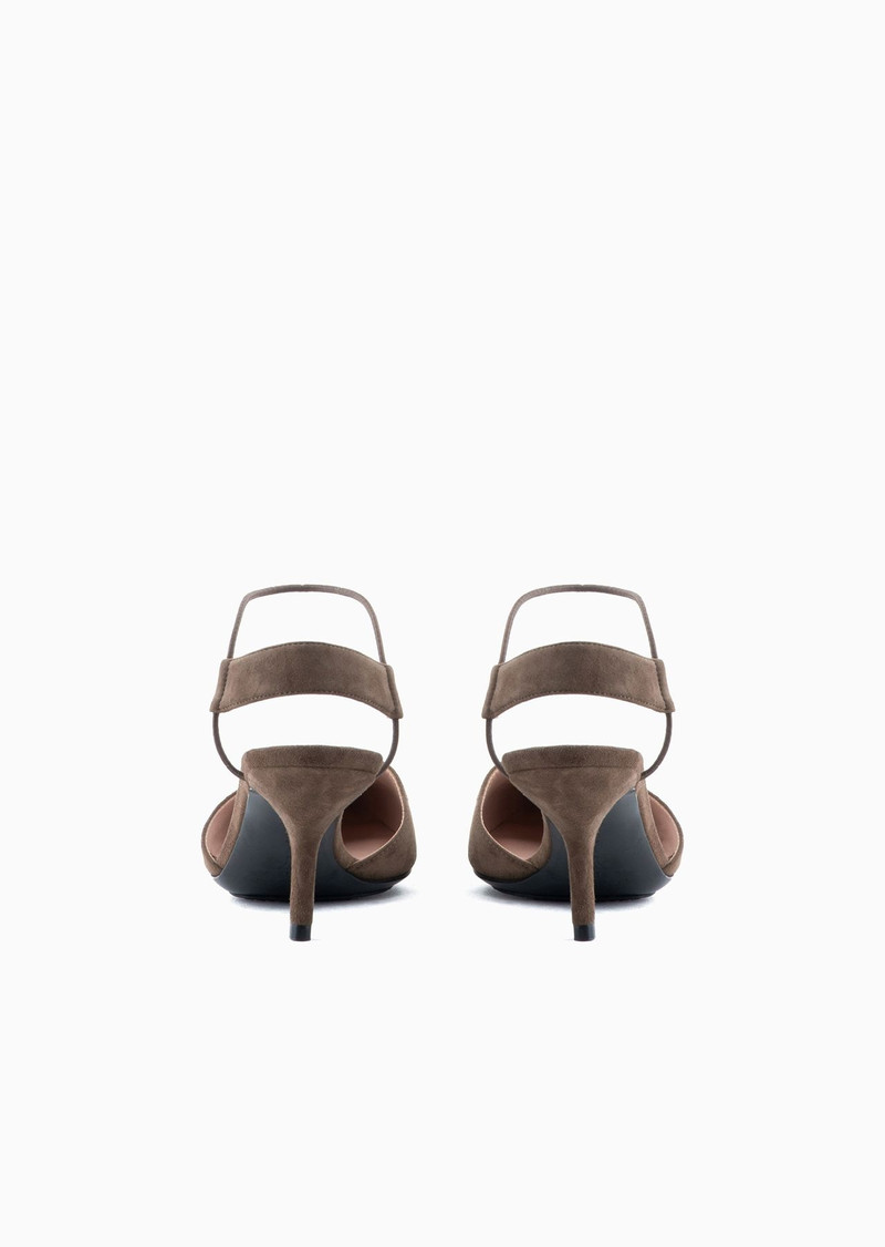 GIORGIO ARMANI Suede slingbacks outlook