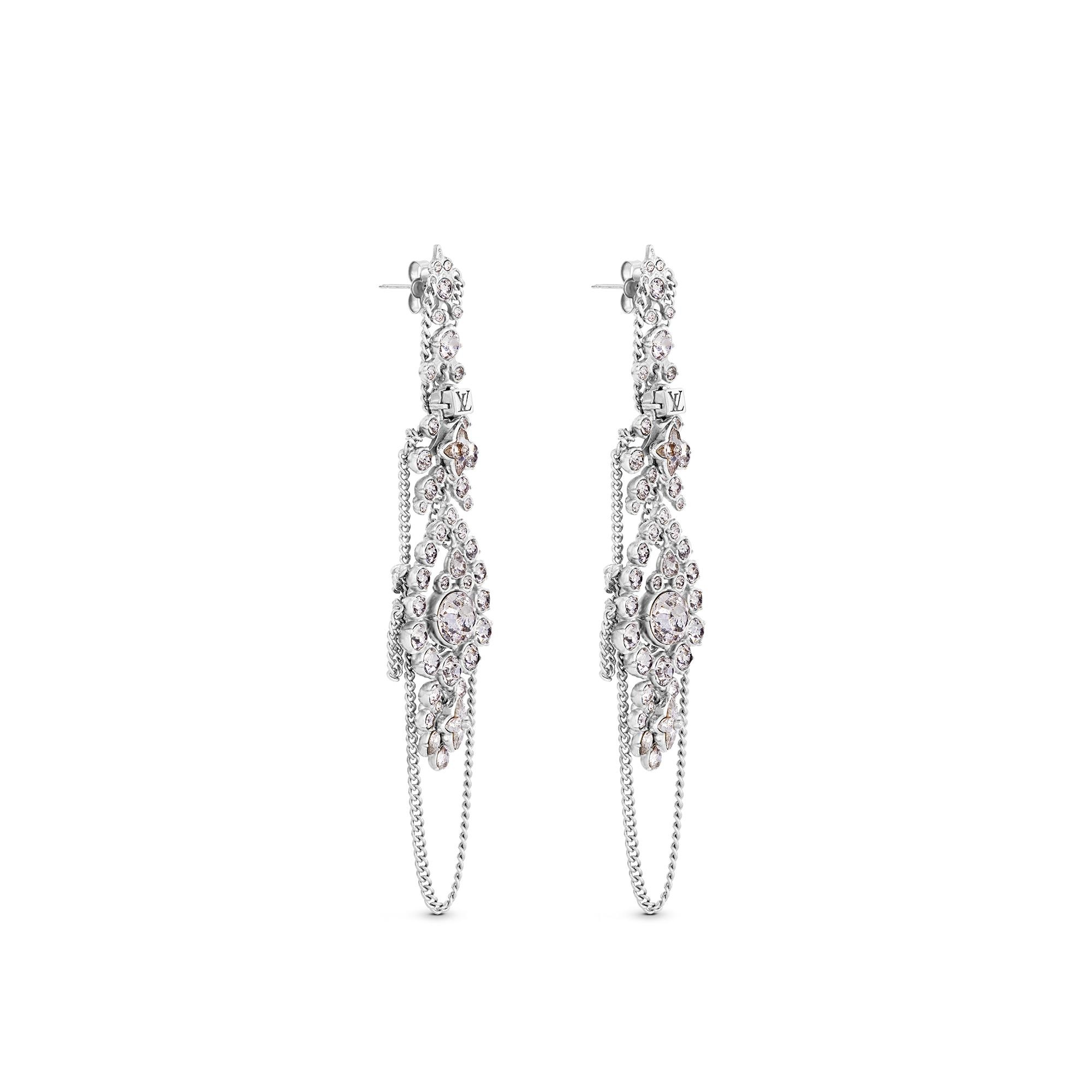 Strass Pendant Earrings - 1