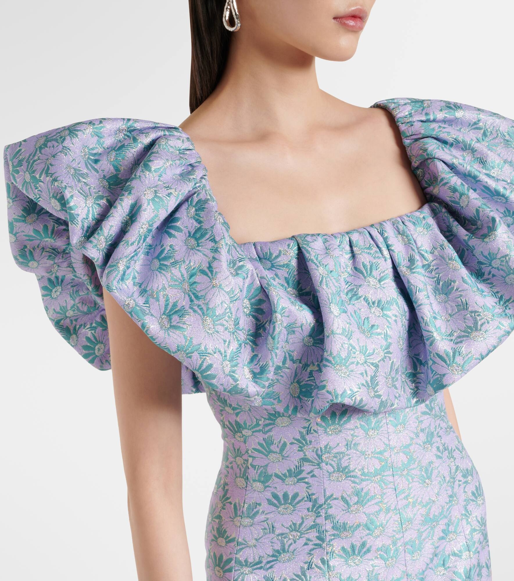 Rowan floral brocade gown - 4