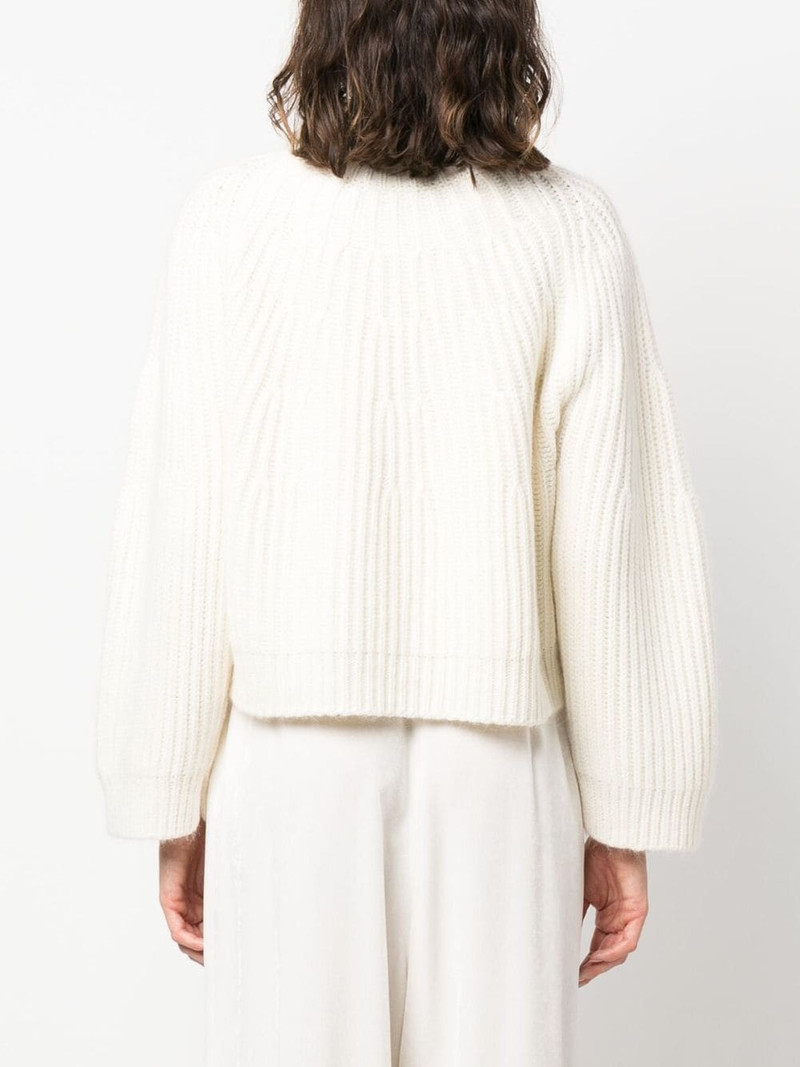 chunky-ribbed roll-neck jumper 4