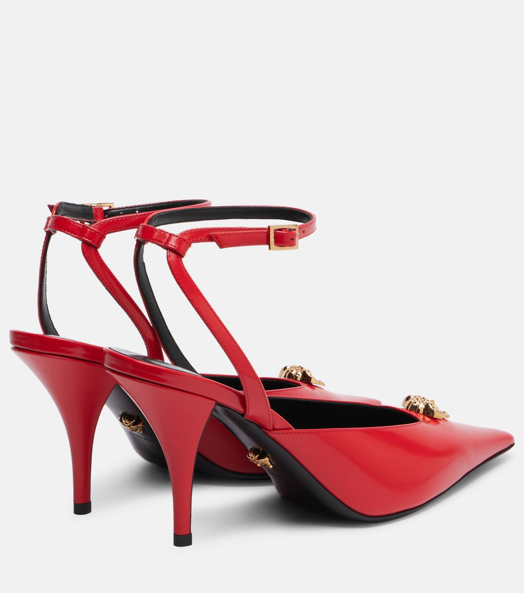 La Medusa 85 leather slingback pumps - 2