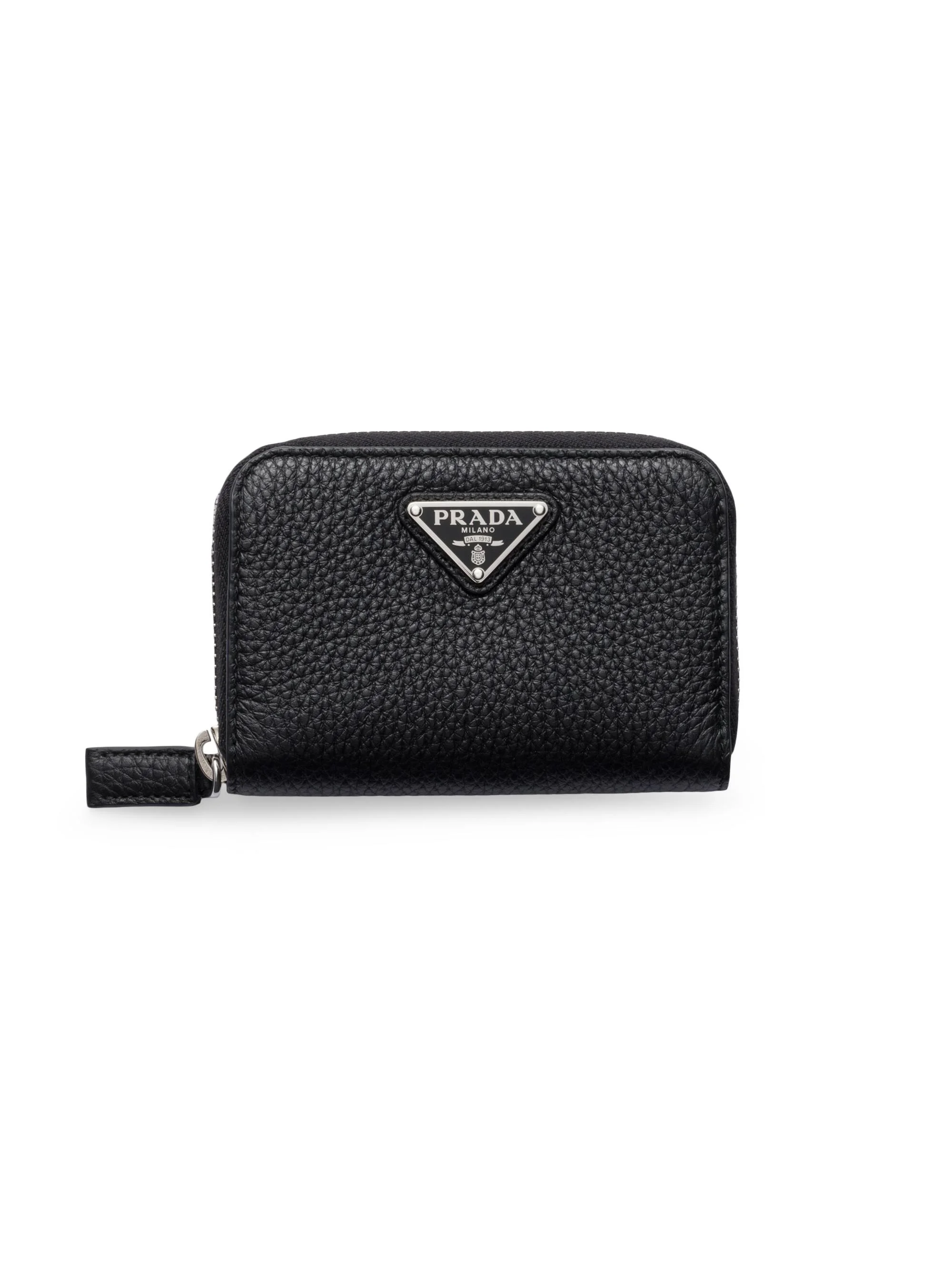 Men's Leather Coin Purse - Black - 1