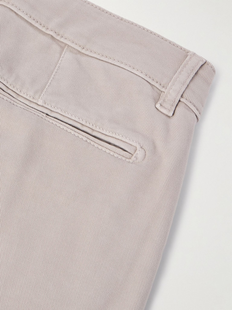 Winch2 Slim-Fit Straight-Leg Cotton-Blend Twill Trousers Beige 5