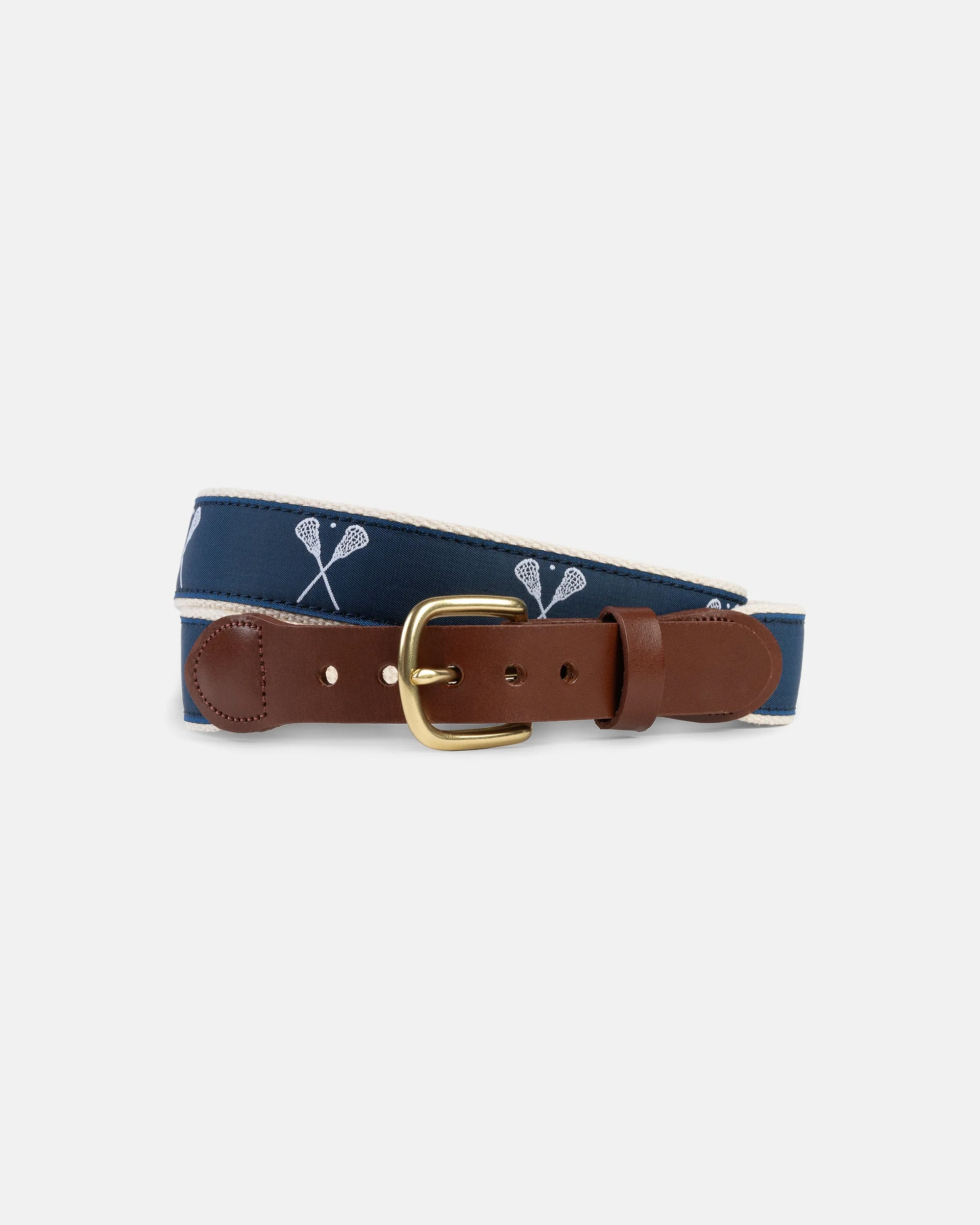 MADE-IN-USA LACROSSE MOTIF BELT - 1