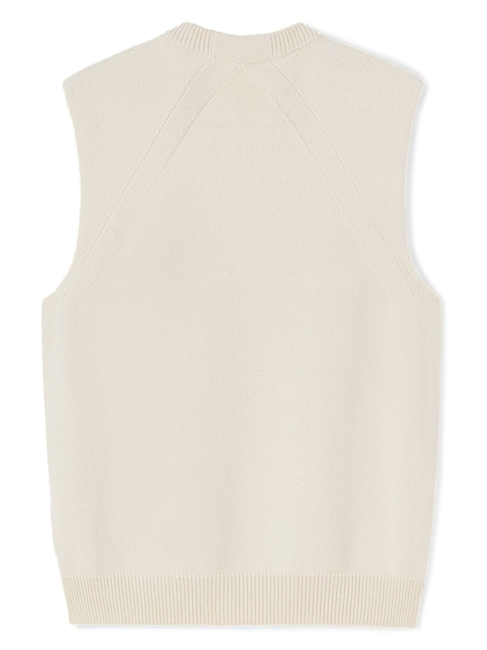 crew-neck sleeveless jumper - 4