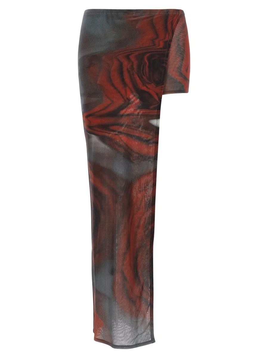 Jean Paul Gaultier 'The Red Blurry Roses' Skort - 1