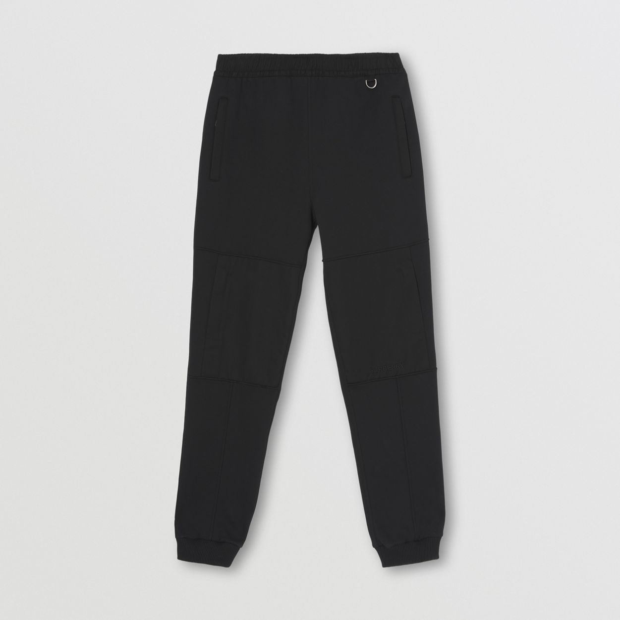 Contrast Panel Cotton Blend Jogging Pants - 1