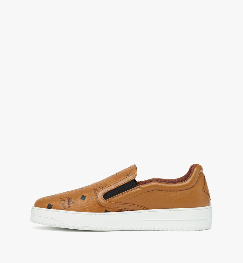 MCM Neo Terrain Slip-On Sneakers in Visetos Leather Mix outlook