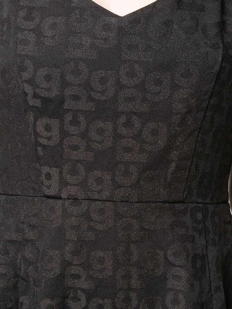 monogram A-line midi dress 5