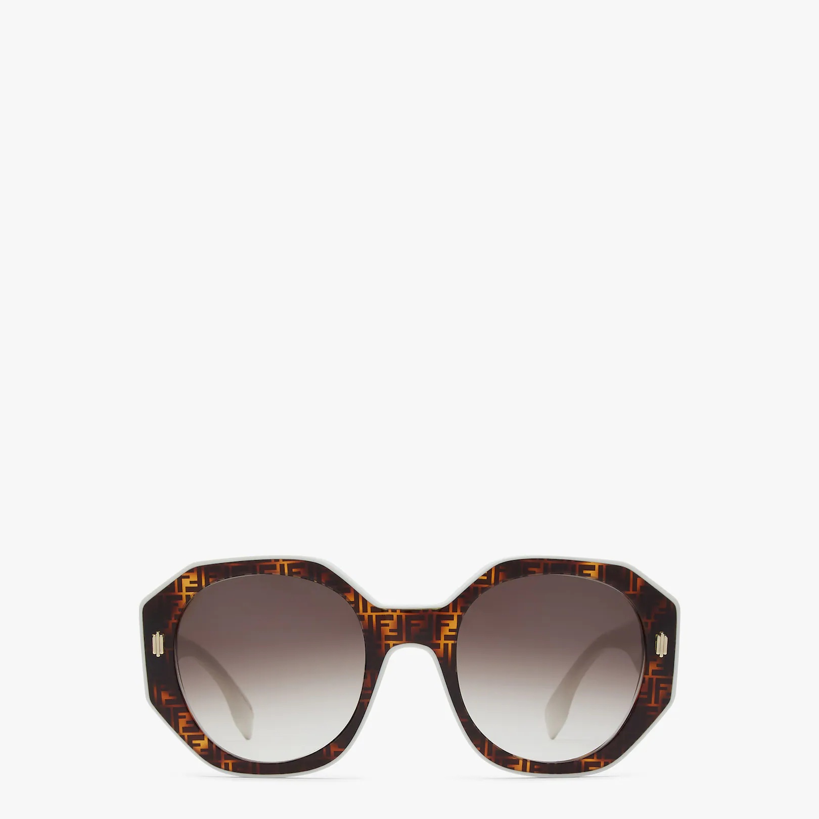 FF White and Havana acetate sunglasses - 1