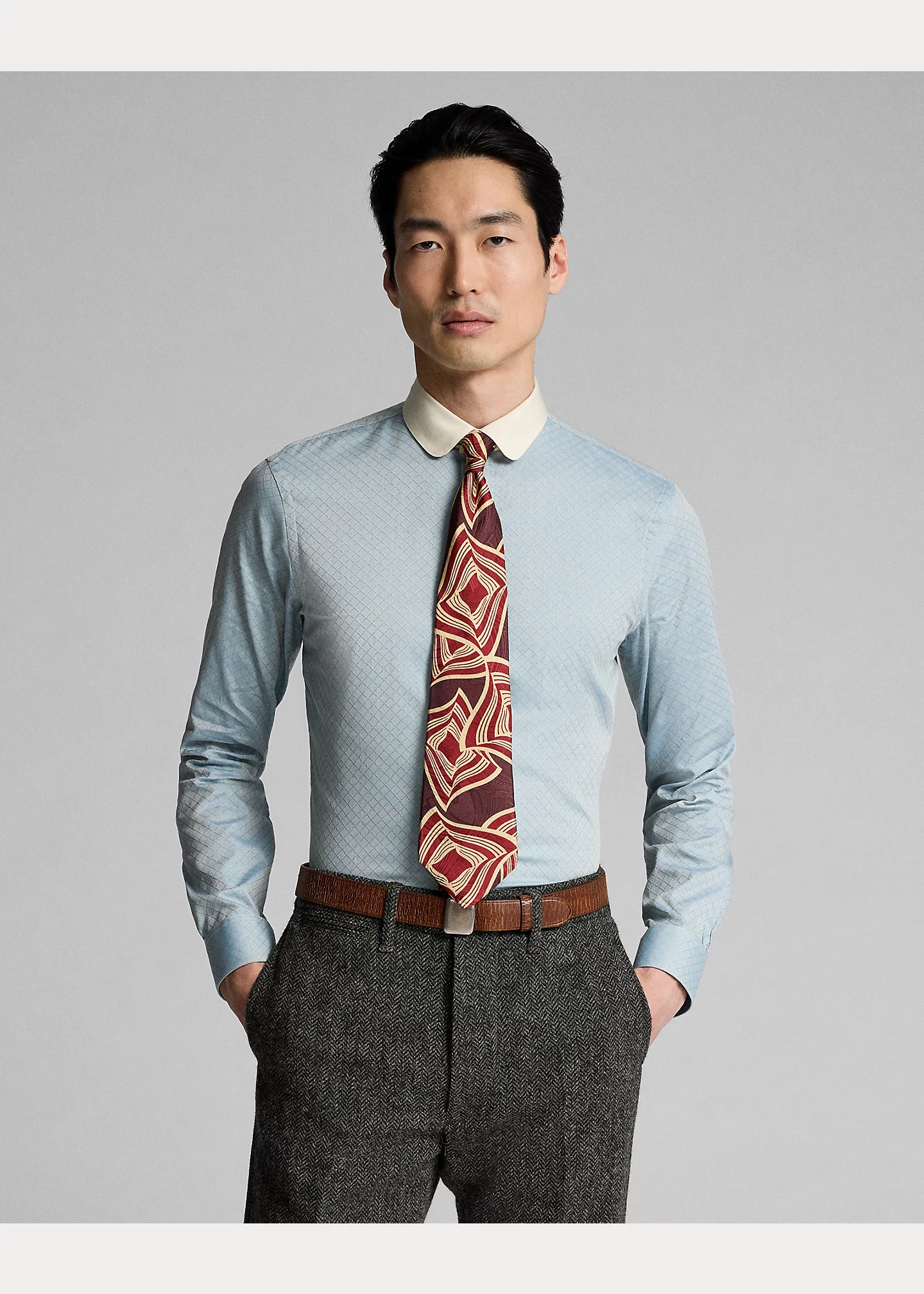 Slim Fit Checked Dobby Shirt - 2