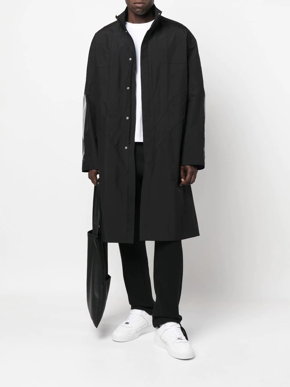 Undercover midi single-breasted coat - 2