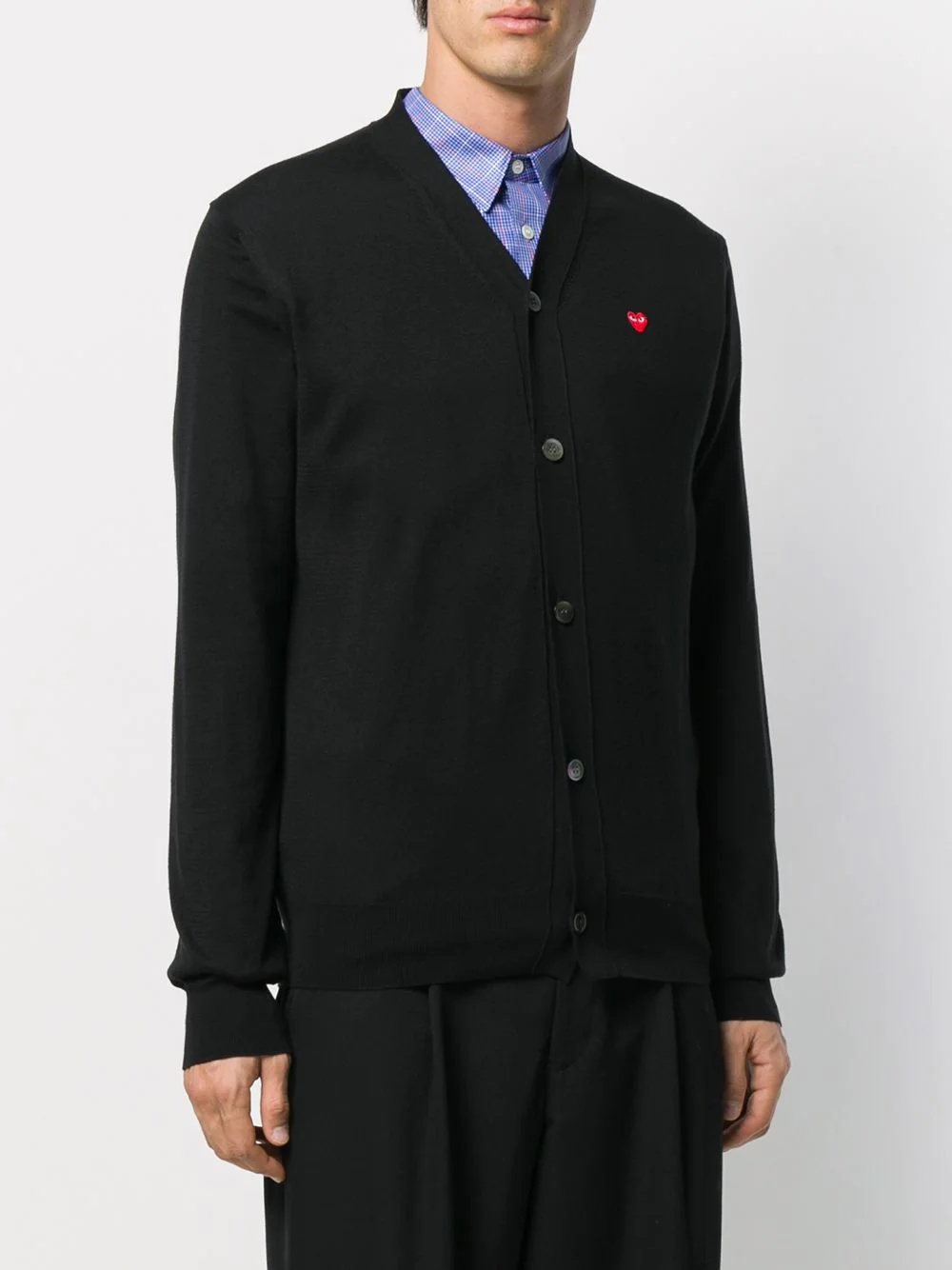 Heart logo V-neck cardigan - 3