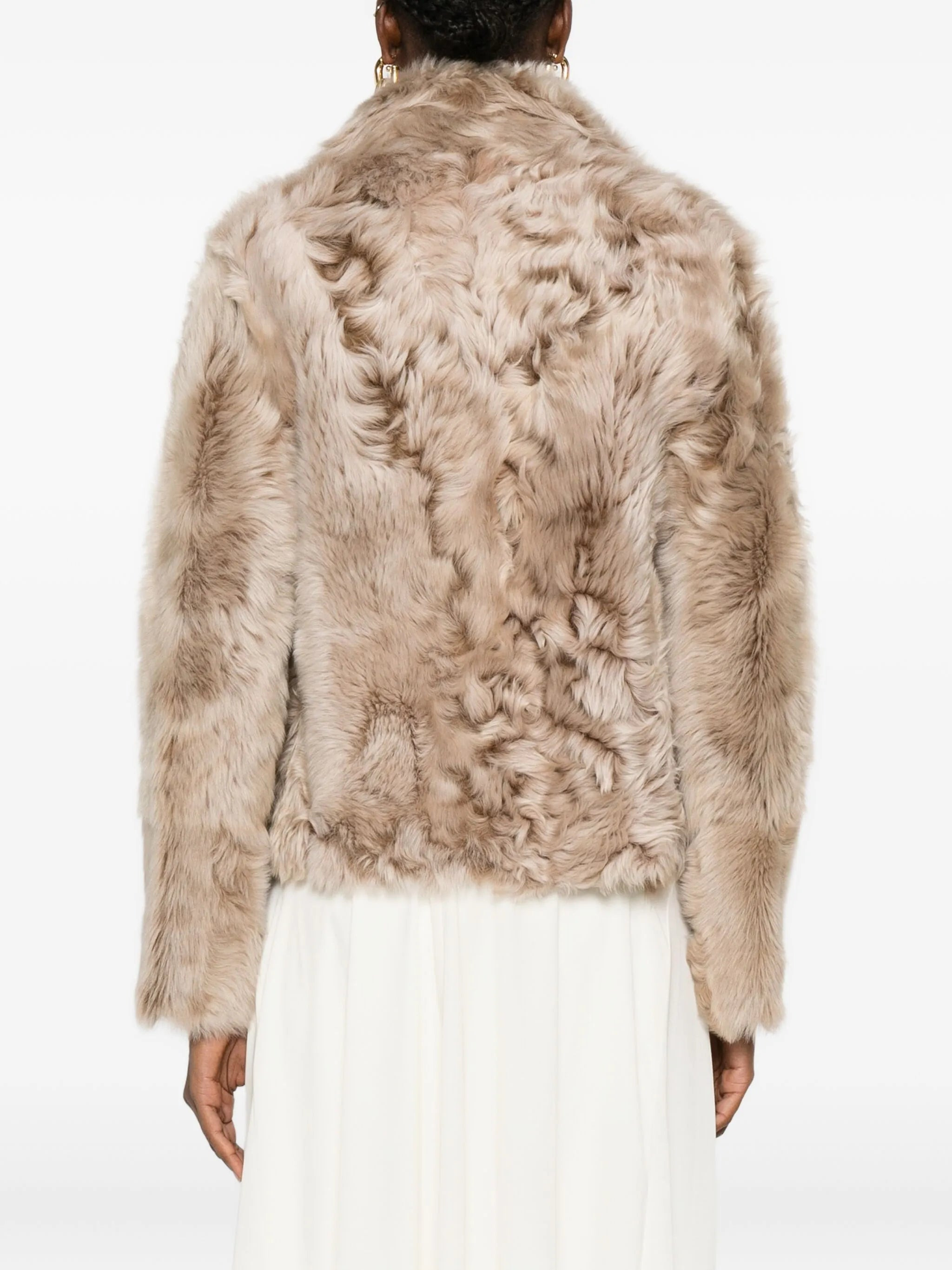 Yves Salomon Leather-trimmed Fur Jacket - 2
