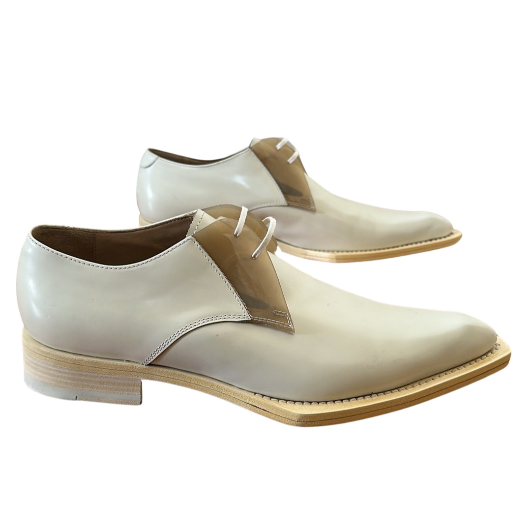 Helmut Lang White Dress Shoes SS05 Sz 9 - 1
