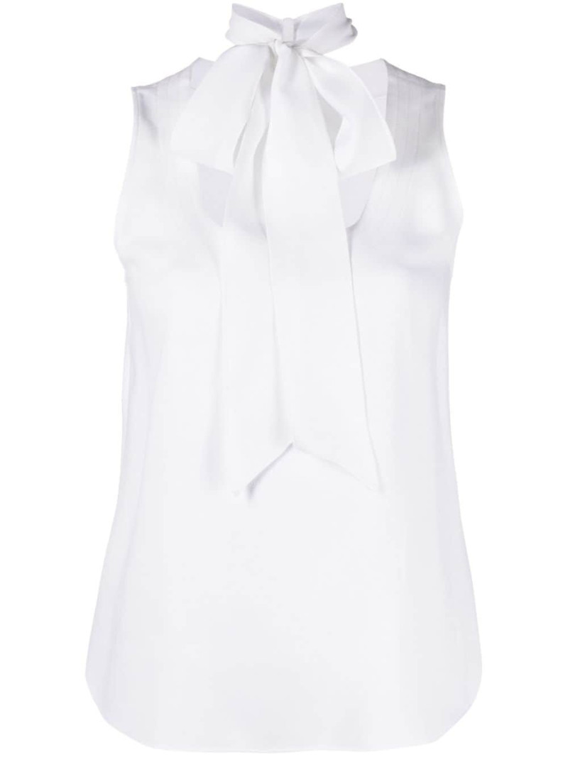 sleeveless crepe top 1