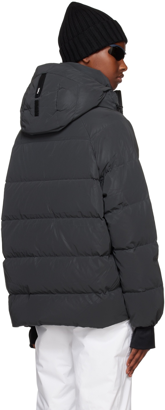 Black Reflective Down Jacket - 3