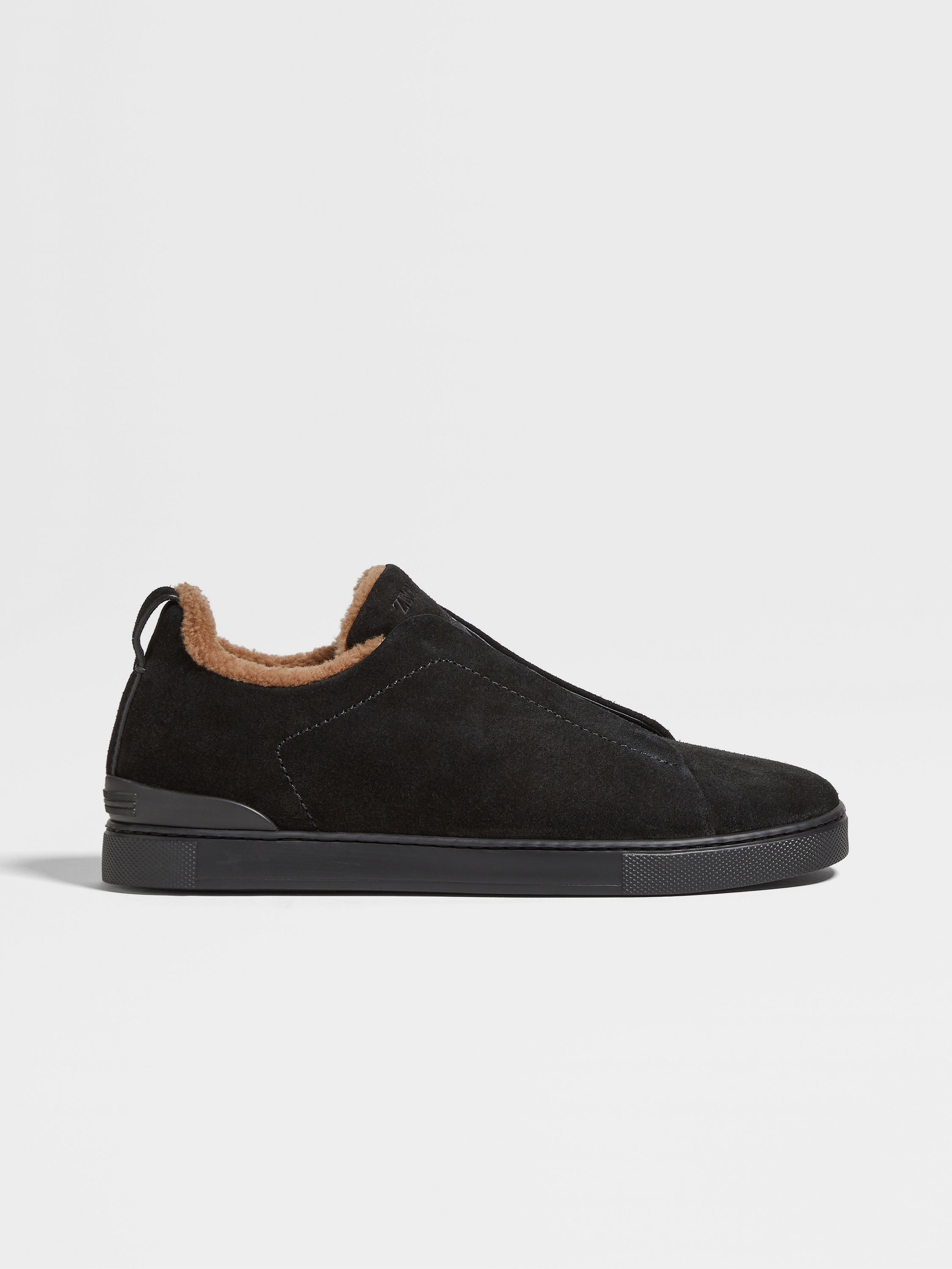 BLACK SUEDE TRIPLE STITCH™ SNEAKERS - 4