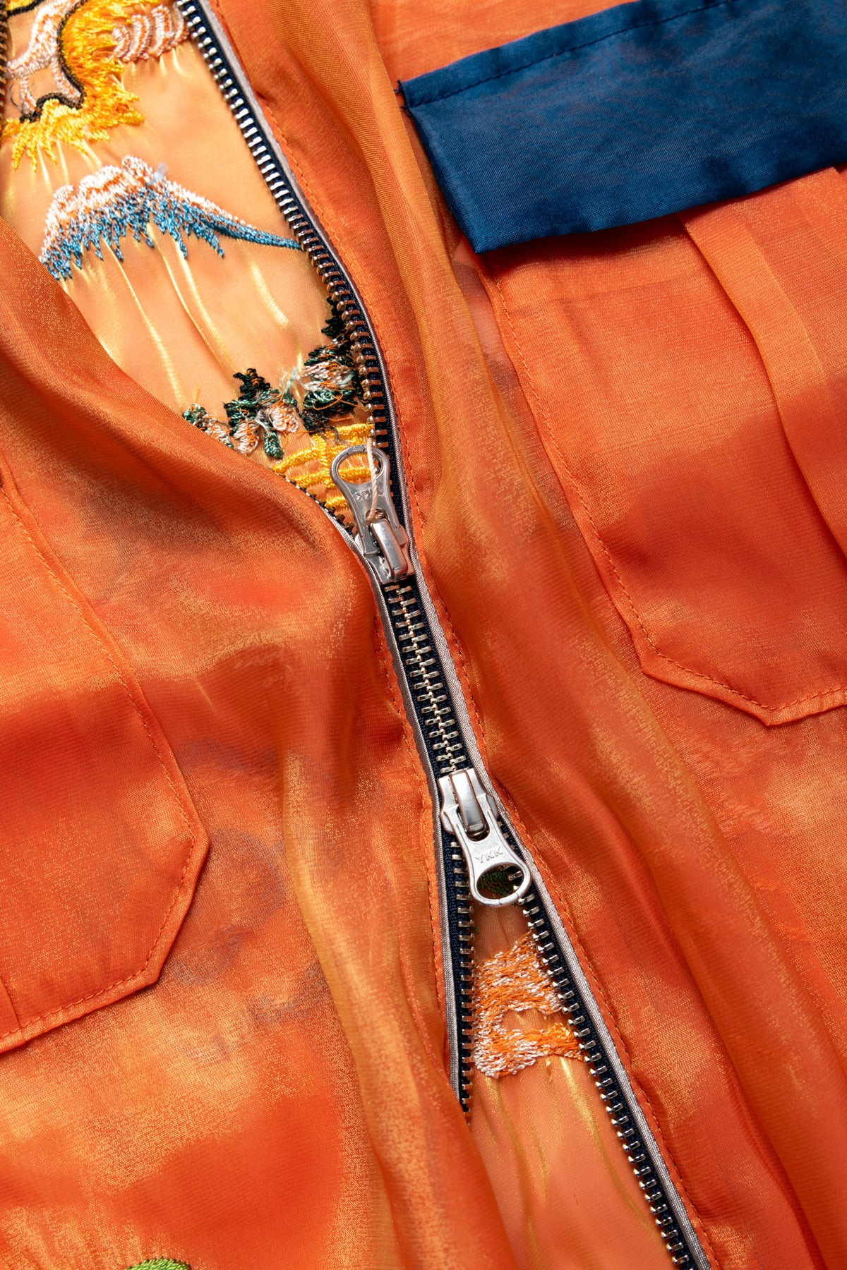 Sheer Pearl Mosquito Guard 2TONES Vietnam JKT - Orange x Blue - 11