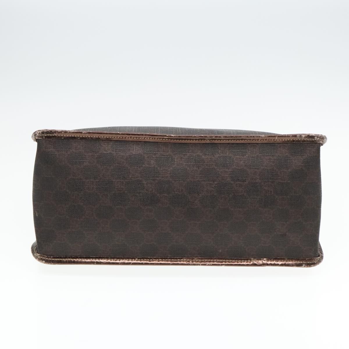 GUCCI GG Canvas Hand Bag Brown Gold - 9