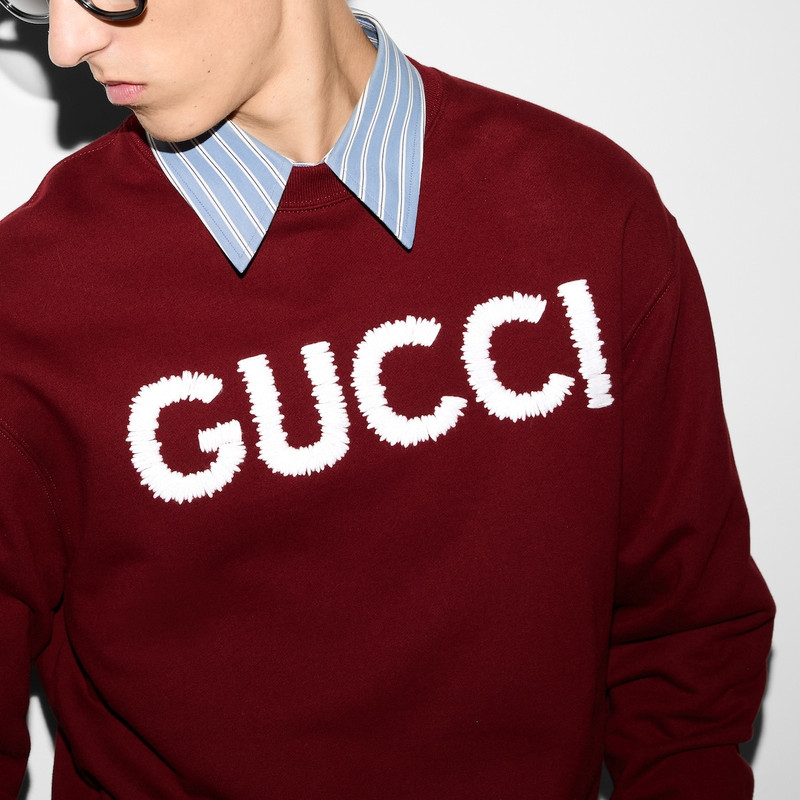 Embroidered cotton jersey sweatshirt 5