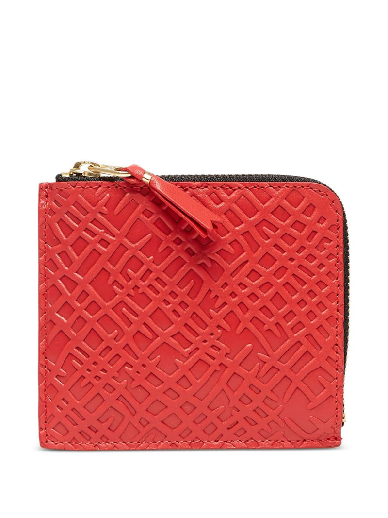Comme Des Garçons zip-up leather wallet outlook