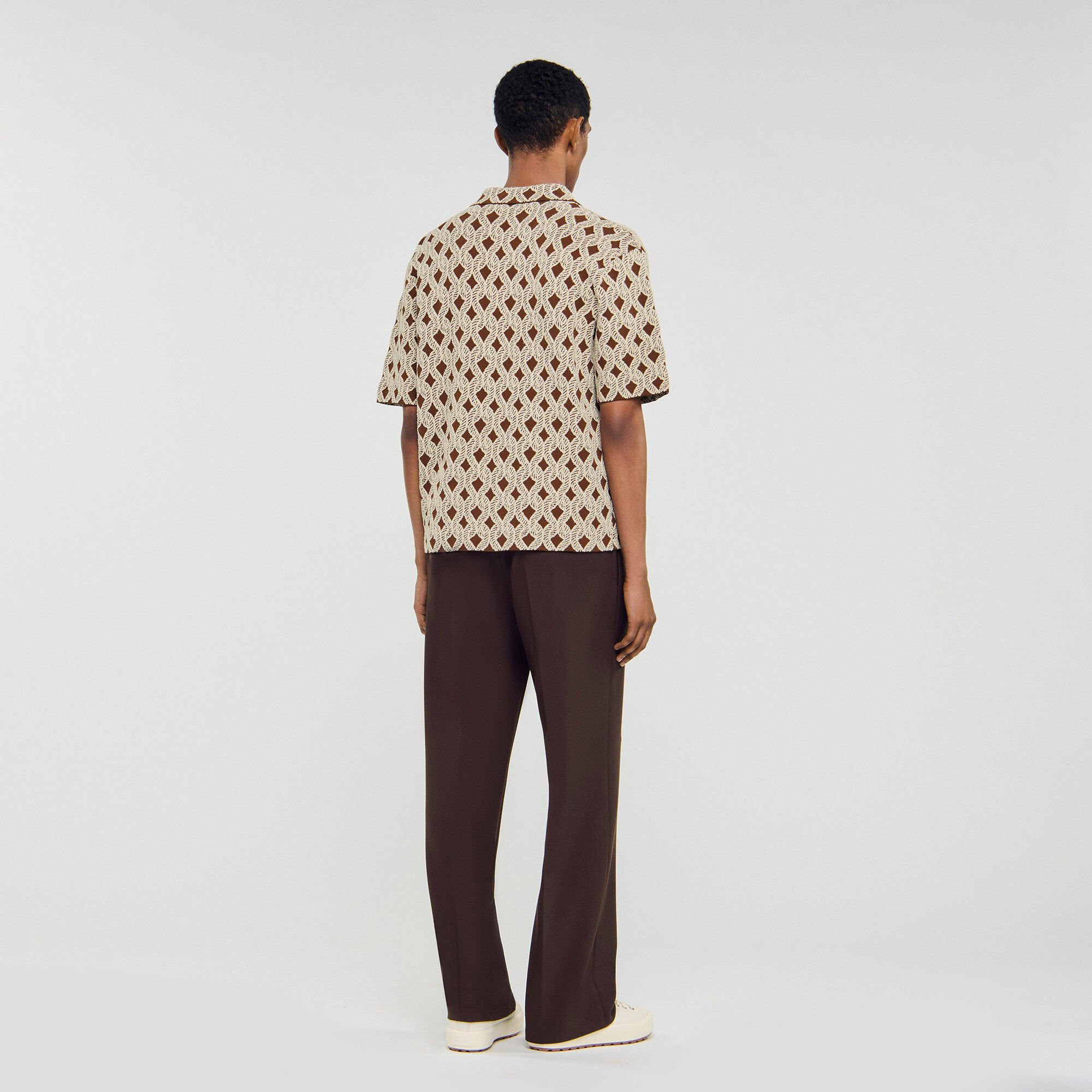 ROPE JACQUARD CARDIGAN SHIRT - 5