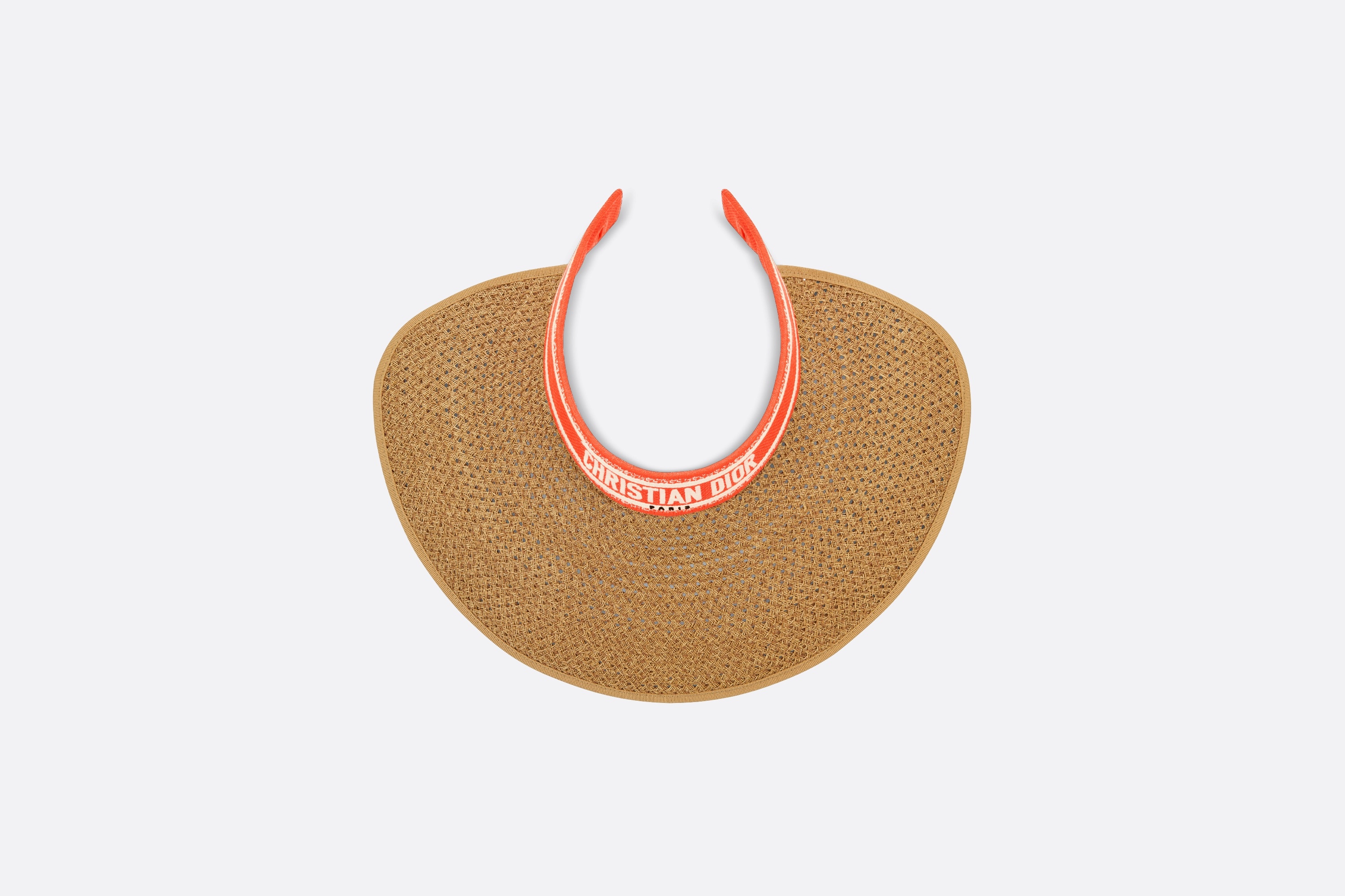 Dior Dioriviera D-Ocean サンバイザー Dioriviera D-Ocean Visor with Mitzah Straw with Navy Blue