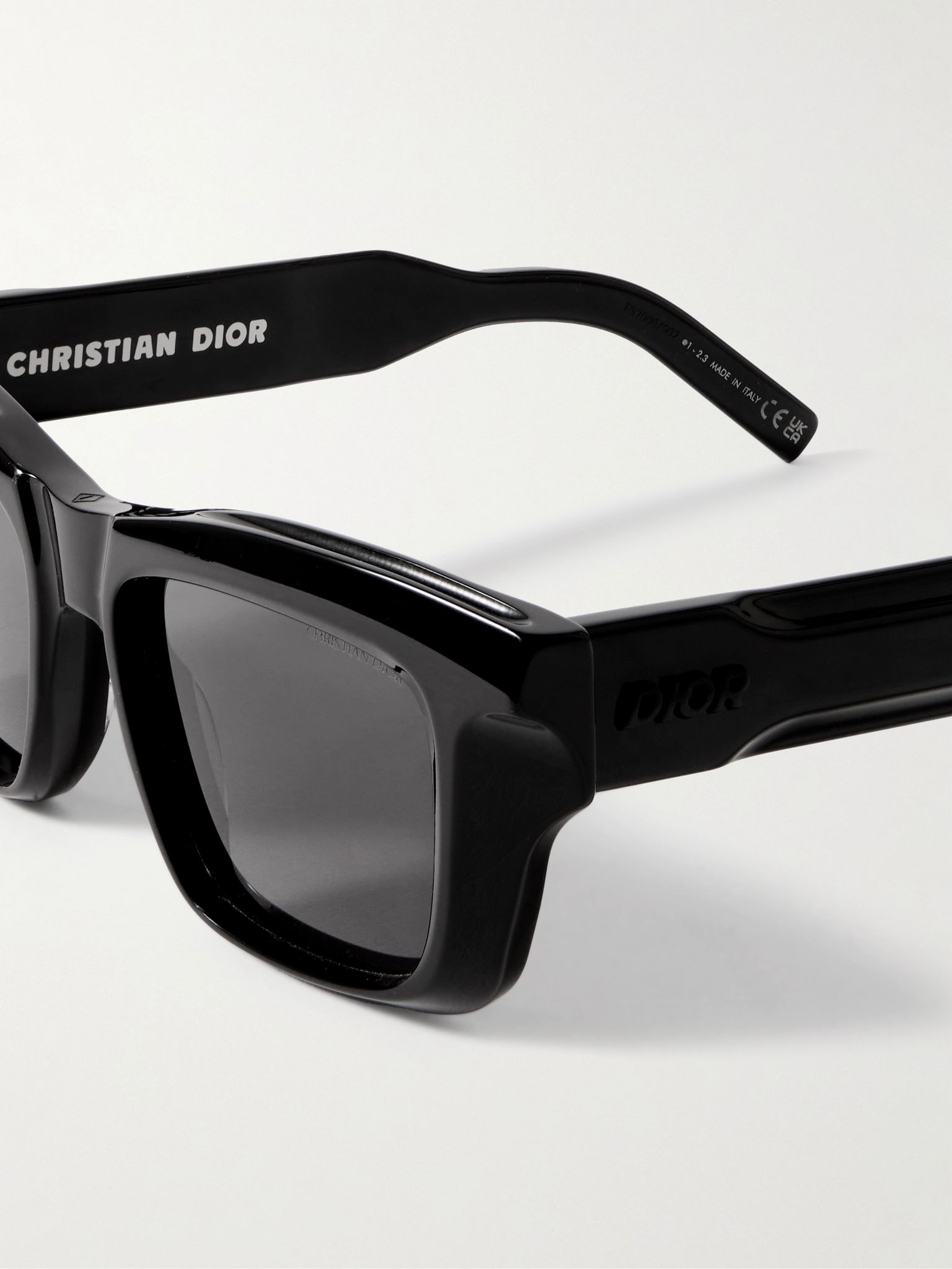 DiorXplorer S2I Rectangle-Frame Acetate Sunglasses Black - 3