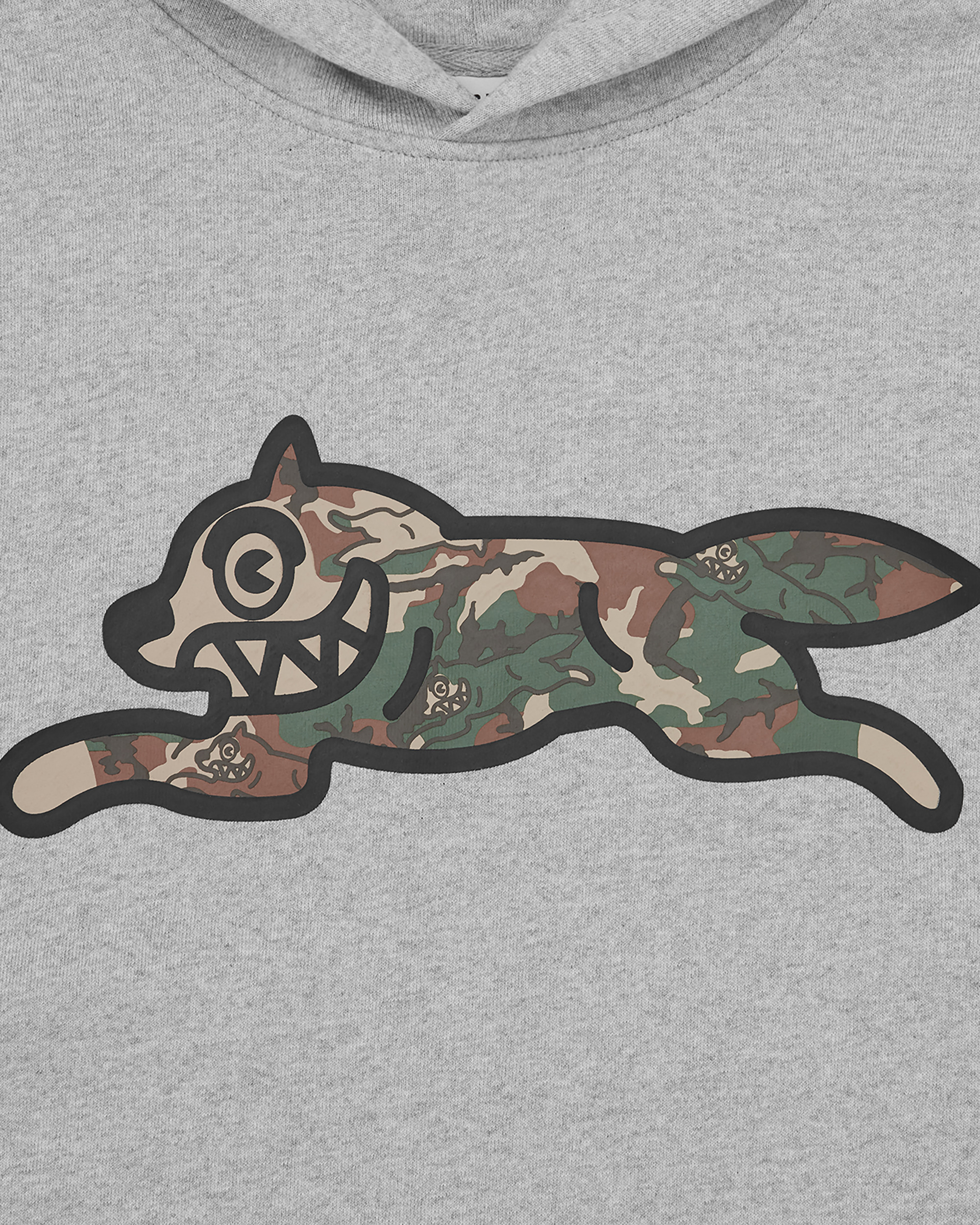 WOODLAND CAMO RUNNING DOG POPOVER HOOD - 3