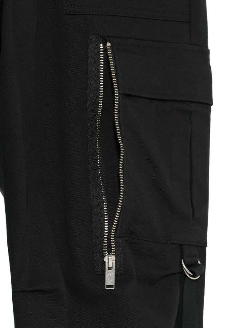 zip-detail cargo-pocket trousers 5