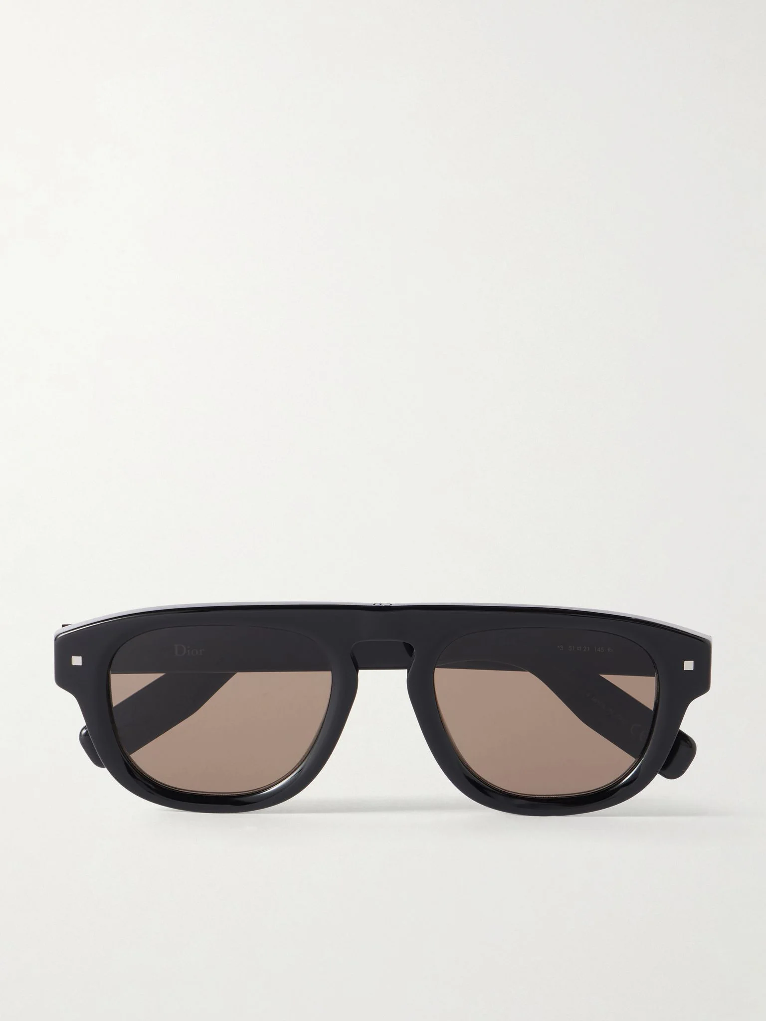 Dior Line S2I Aviator-Style Acetate Sunglasses Black - 1