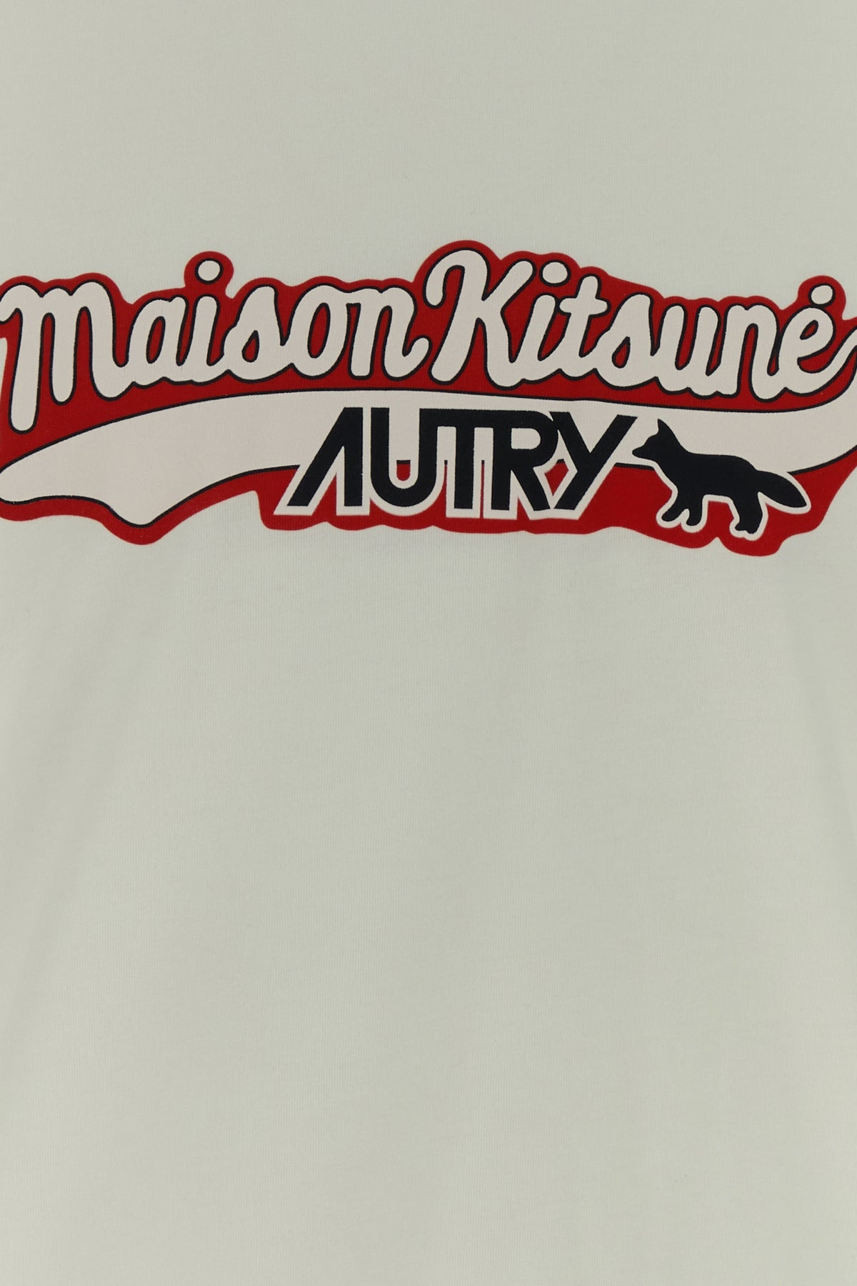 White cotton Autry x Maison Kitsuné t-shirt - 3