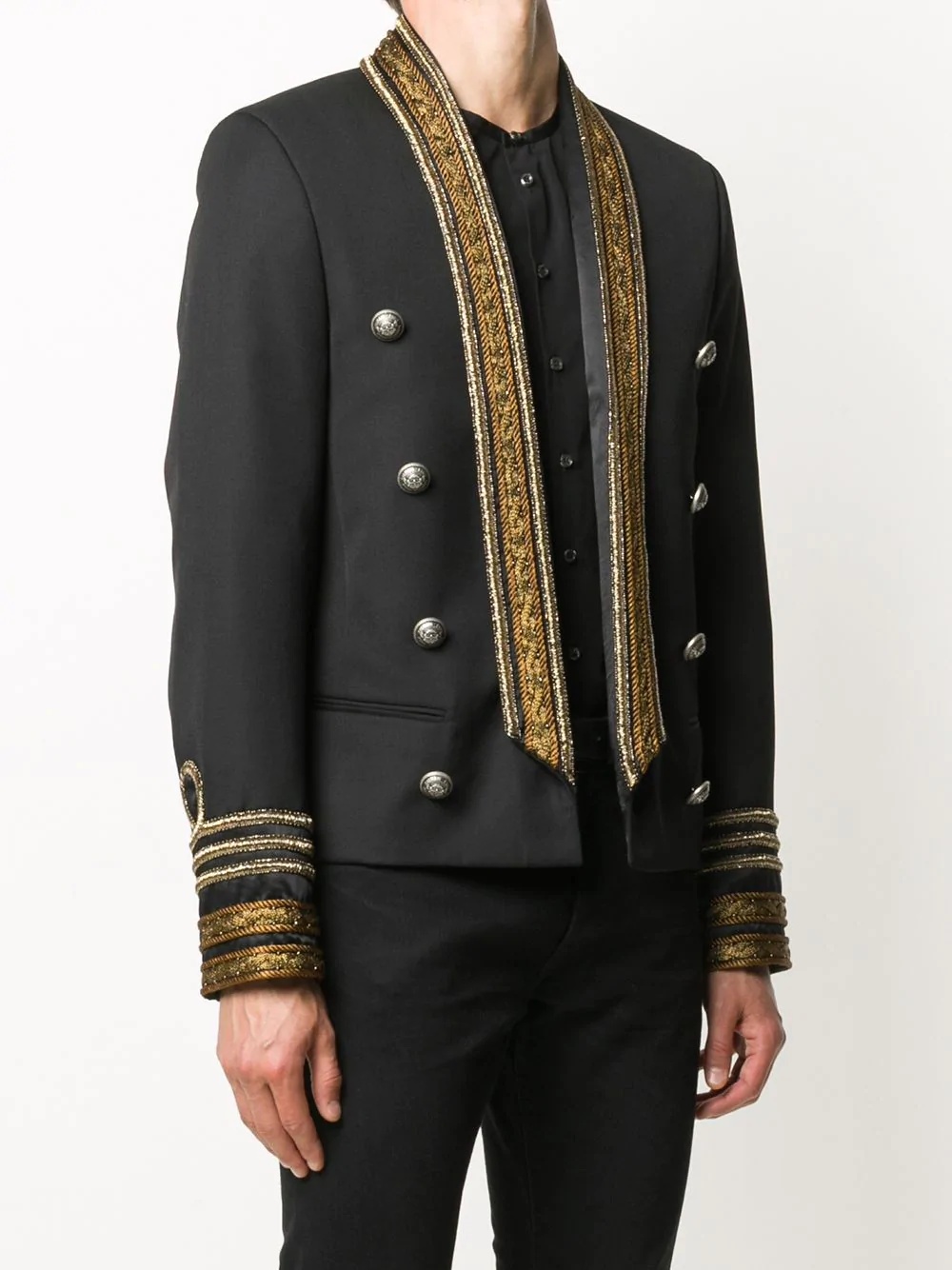 embroidered blazer - 3