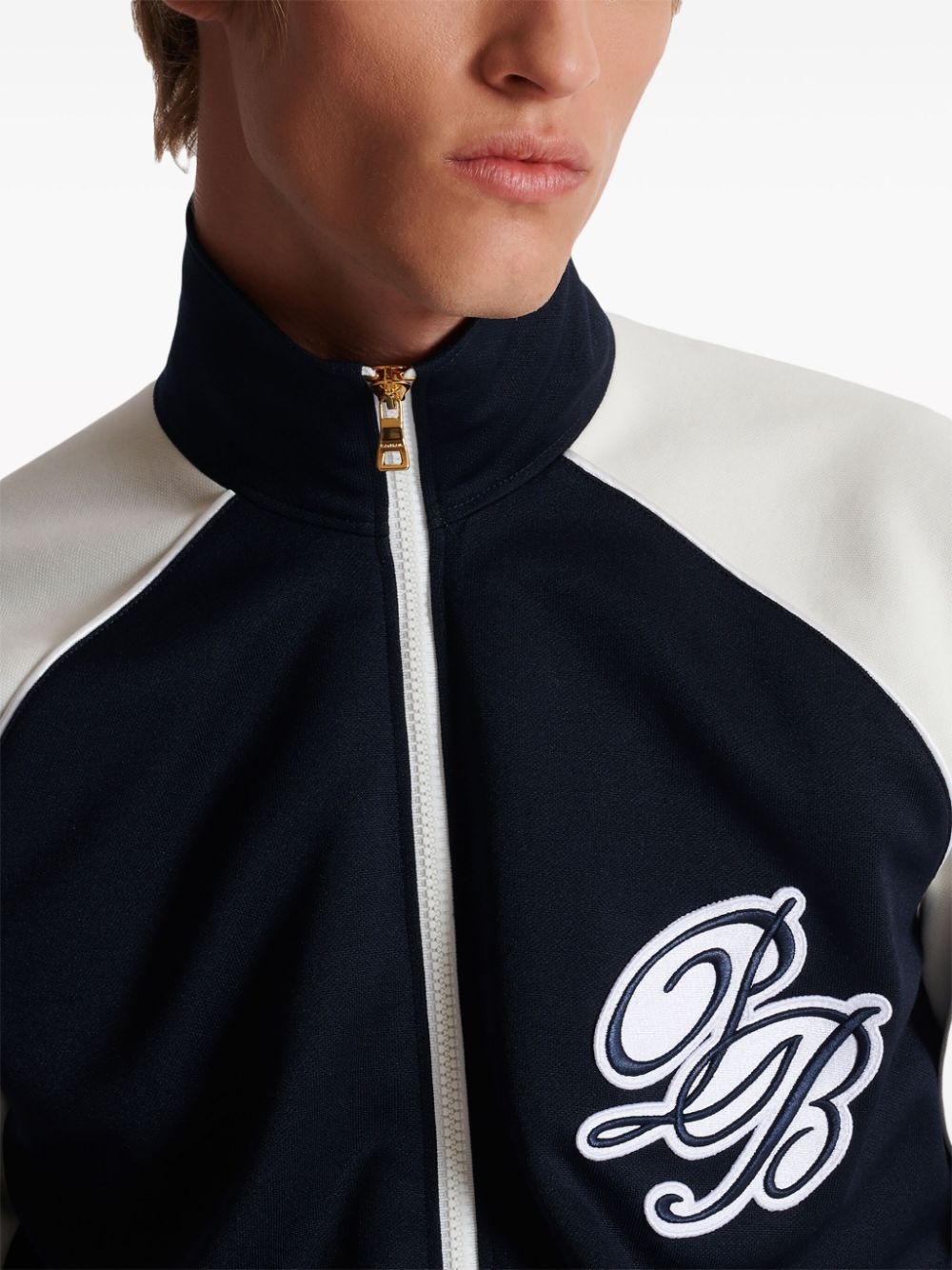 logo-appliquÃ© varsity jacket - 7