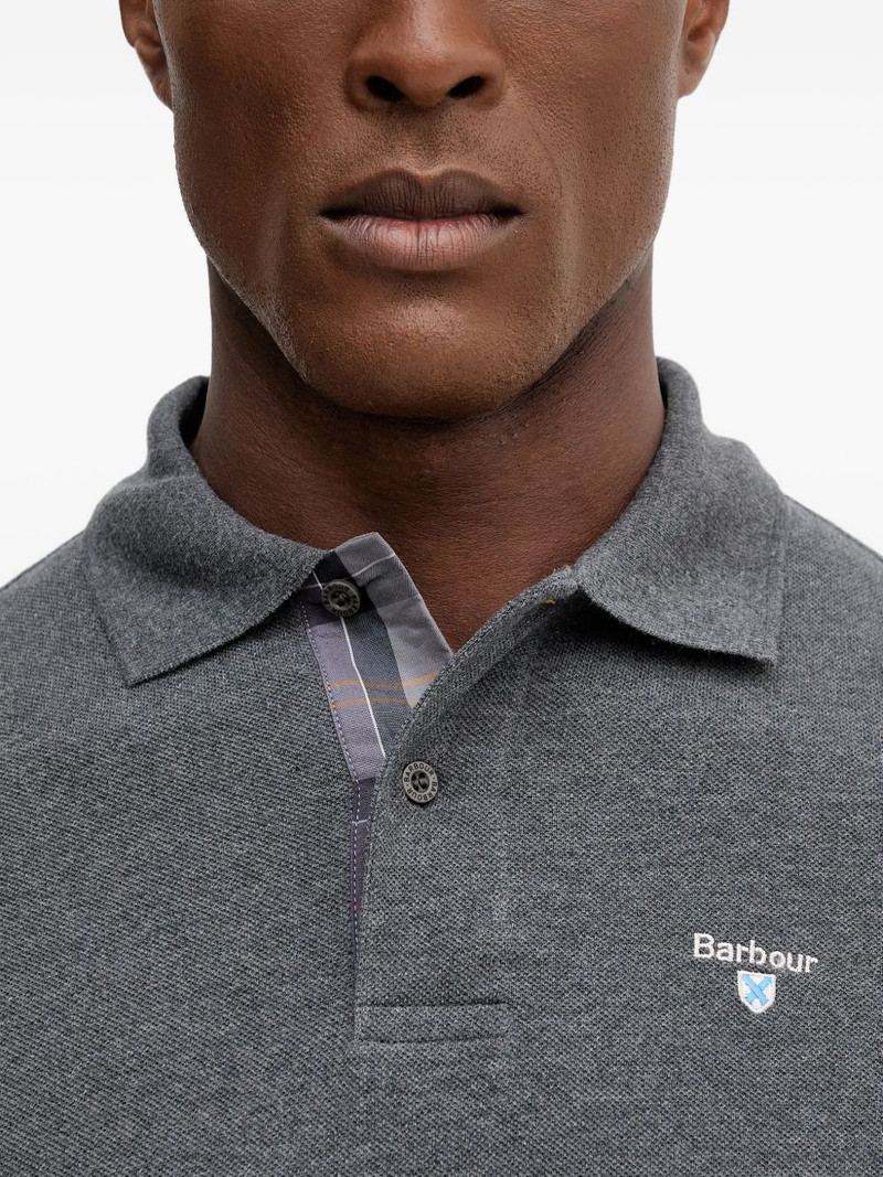 logo-embroidery polo shirt 5