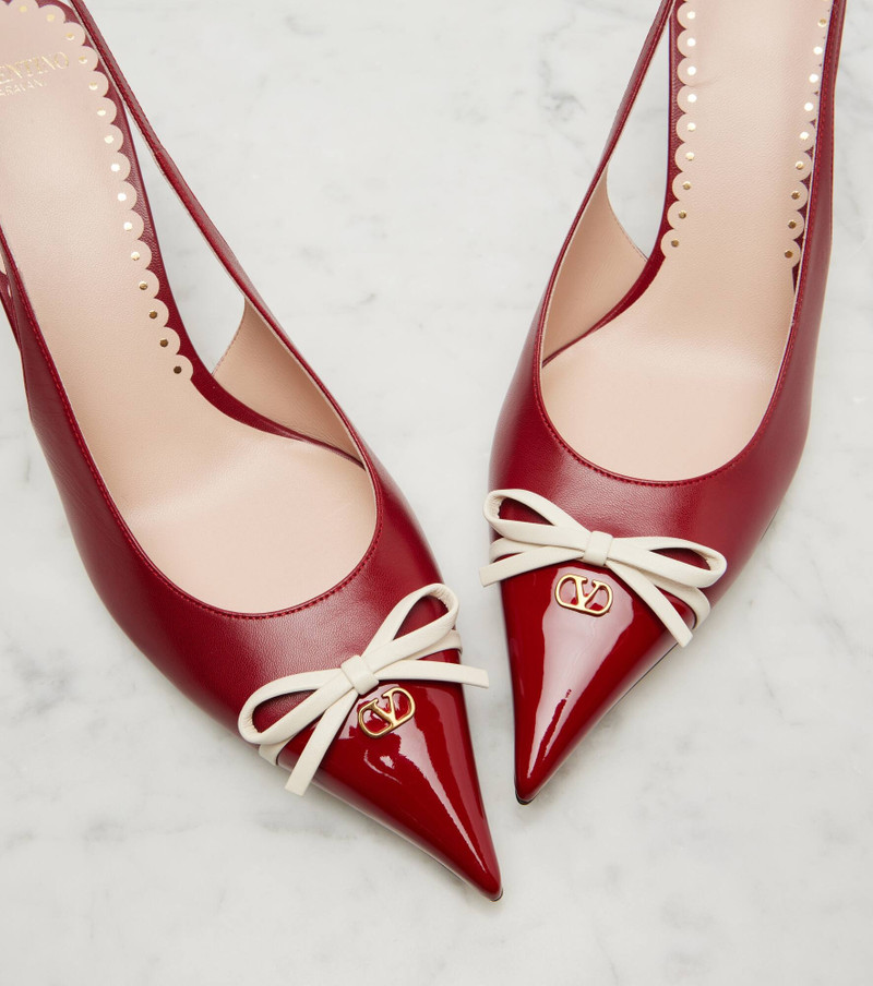 Bepointy 80 patent leather slingback pumps 6