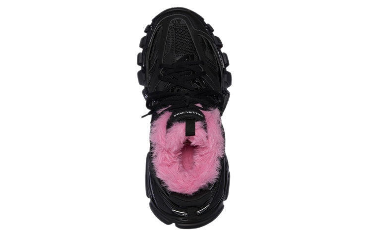 (WMNS) Balenciaga Track Sneakers 'Black Fake Fur Pink' 668555W3CQ61050 - 4