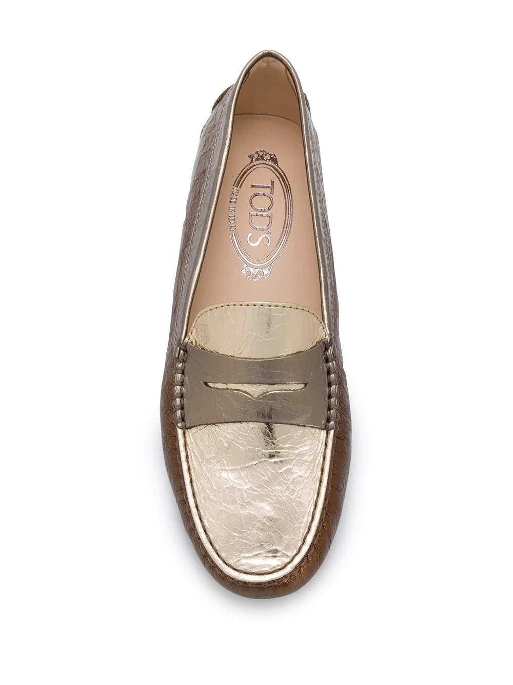 creased Gommino loafers - 4