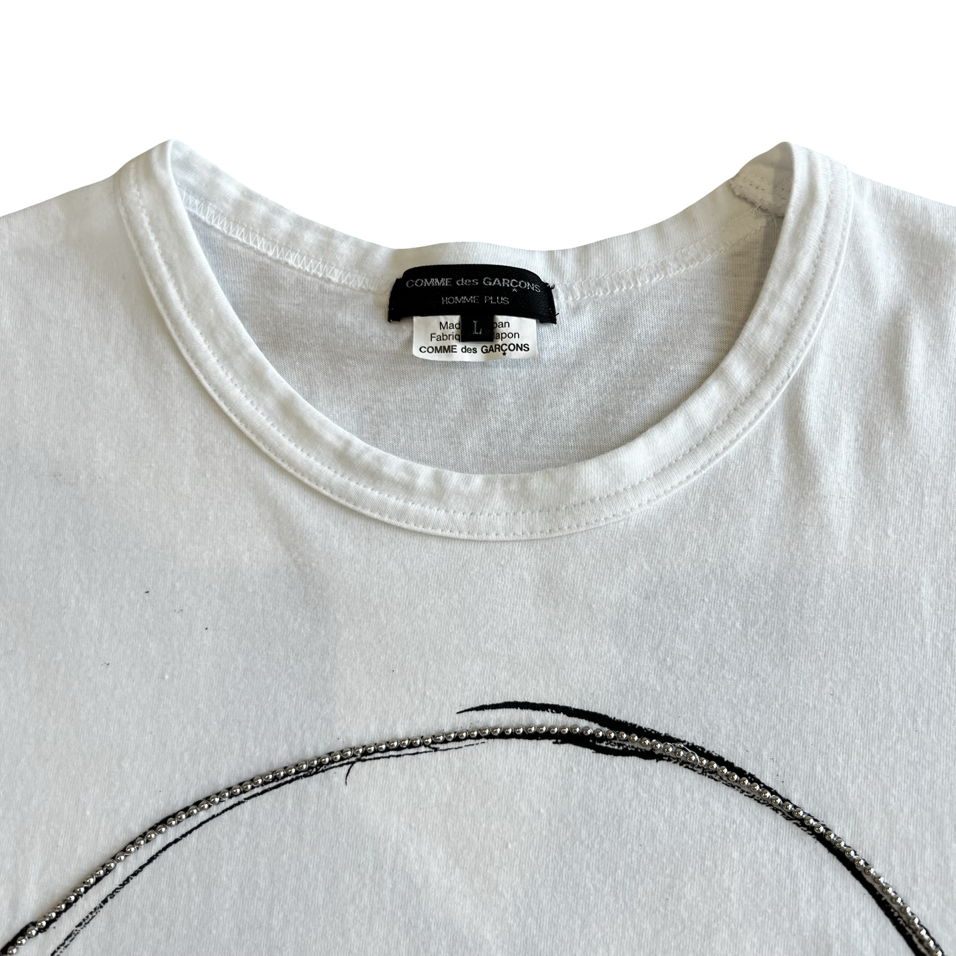 comme des garcon - Comme des garçons Abstract/beaded T-shirt SZ L - 2