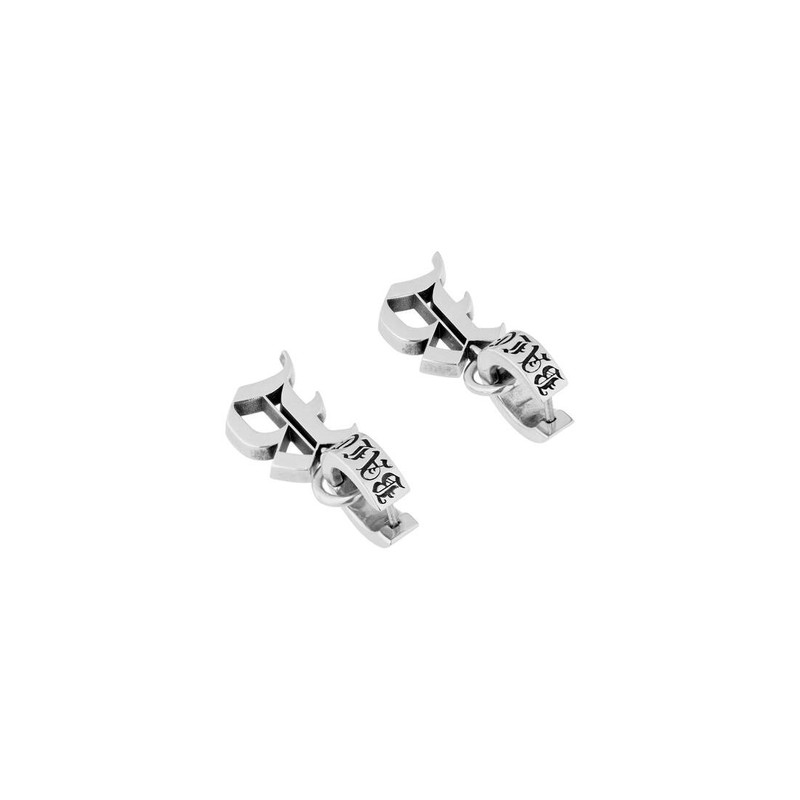 BALENCIAGA Men's Melrose B Xs Earrings in Antique Silver outlook