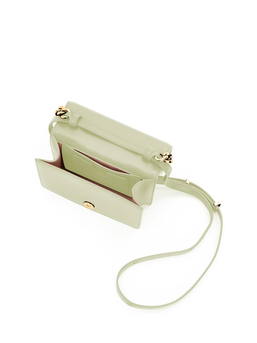 The Four Ring Mini With Chain in Sage - 4