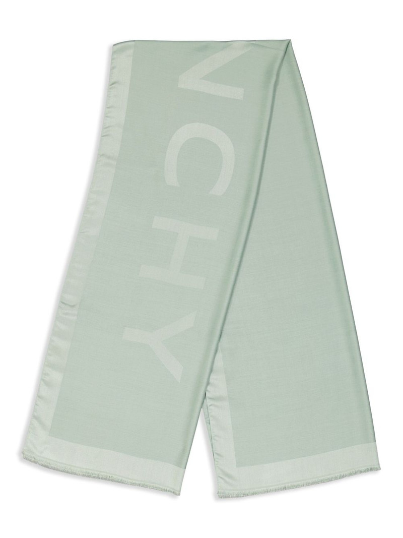Givenchy logo-jacquard scarf outlook
