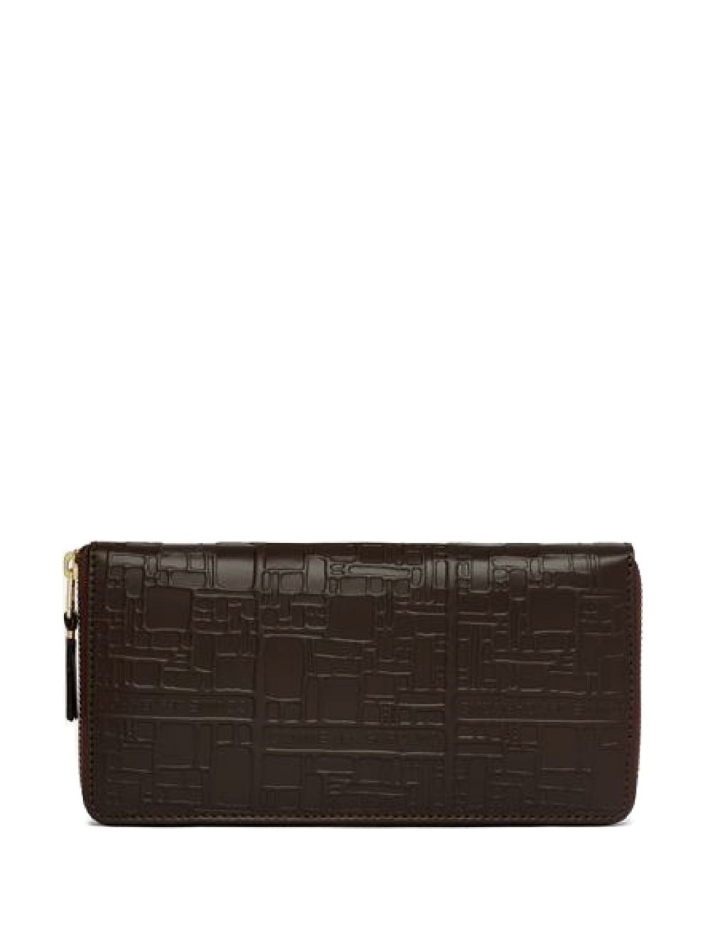 textured zip-around wallet - 1
