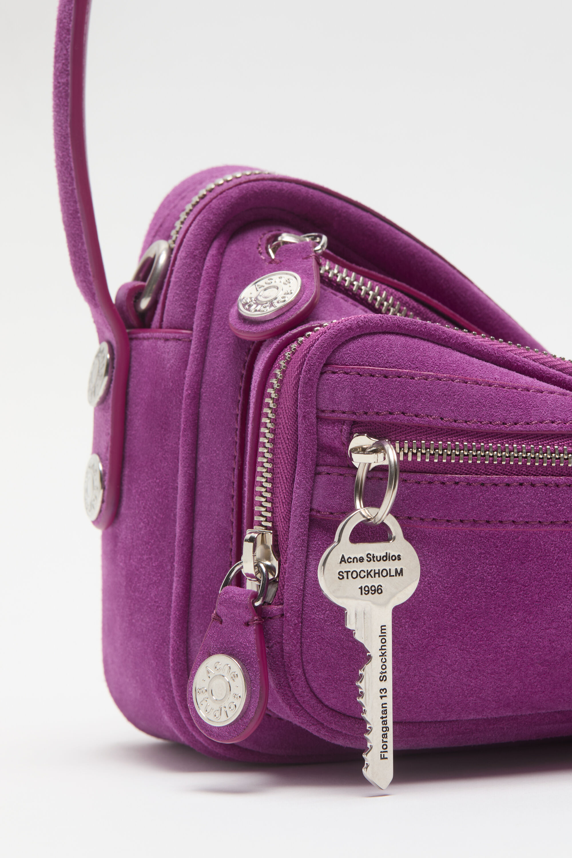 Camero Party Suede Shoulder Bag - Purple - 5