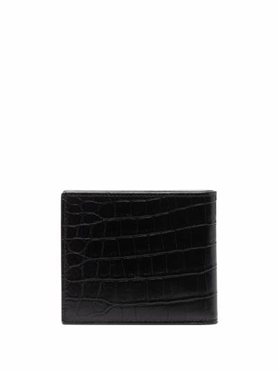 SAINT LAURENT croco-effect wallet outlook