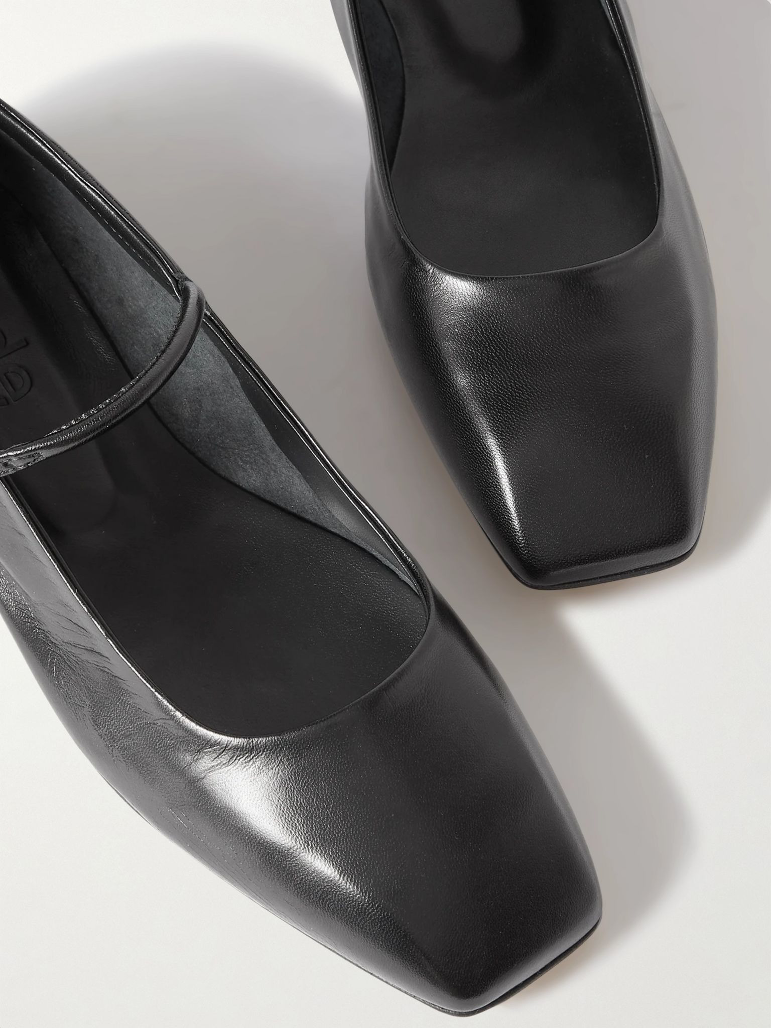 Uma leather Mary Jane ballet flats Black - 4