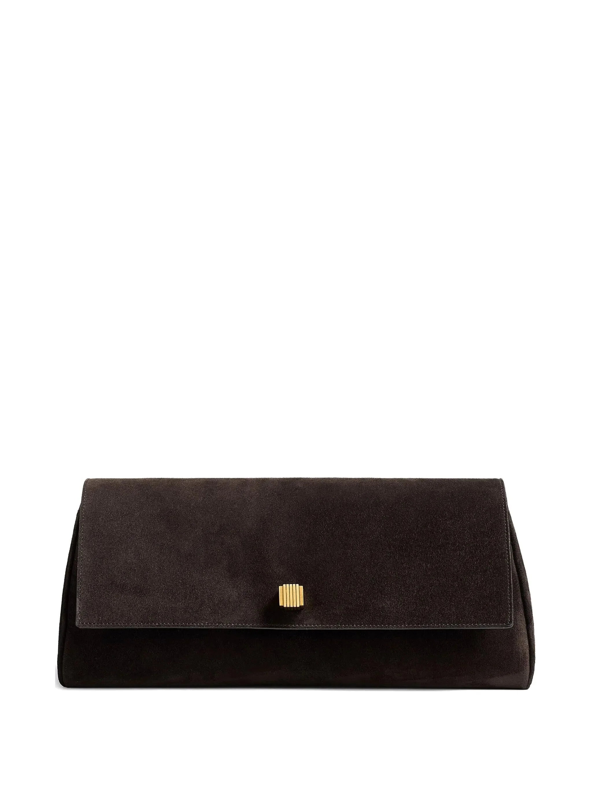 Khaite Audrey Suede Clutch Bag - 1
