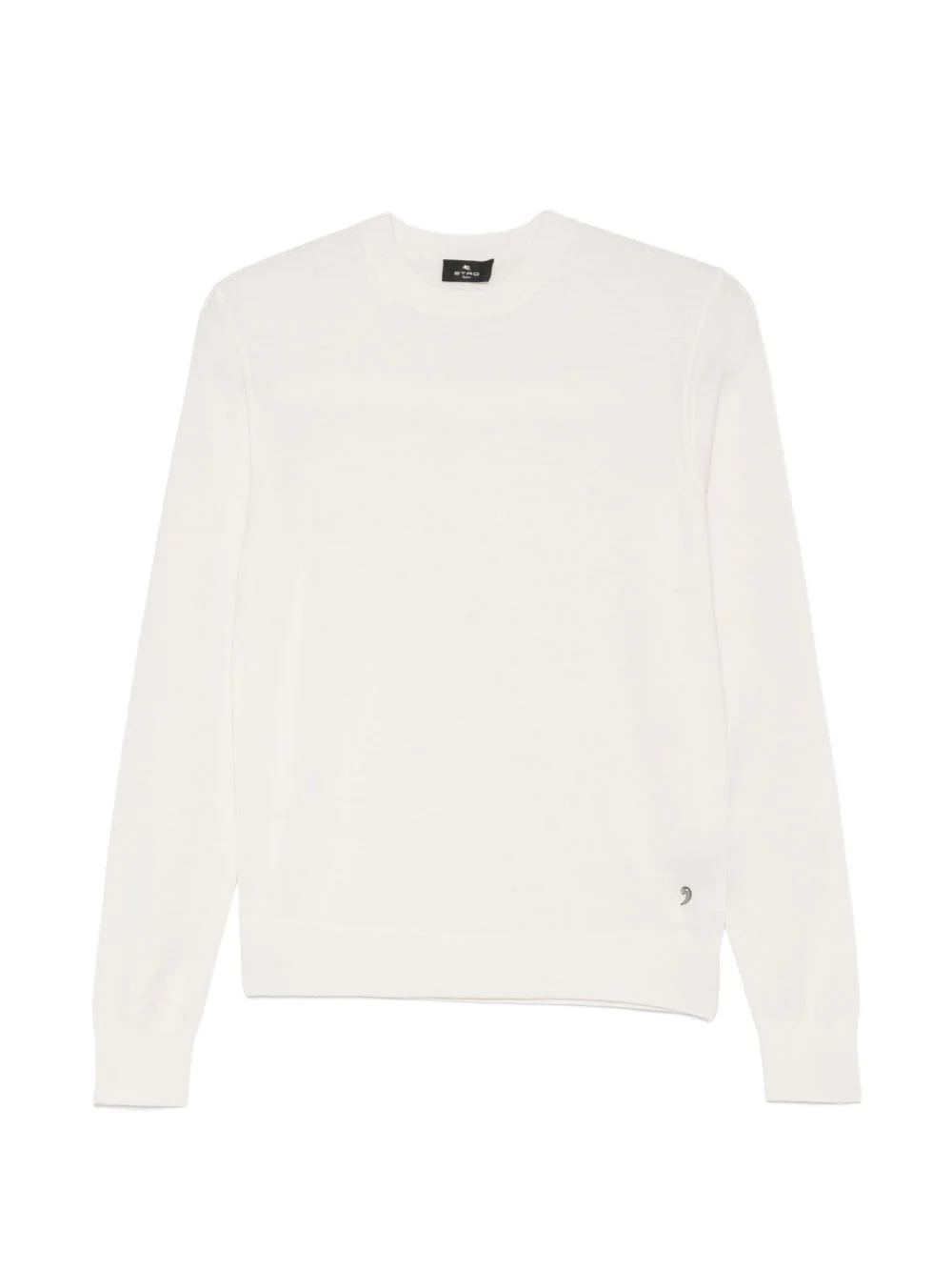 logo-plaque crew-neck sweater - 1