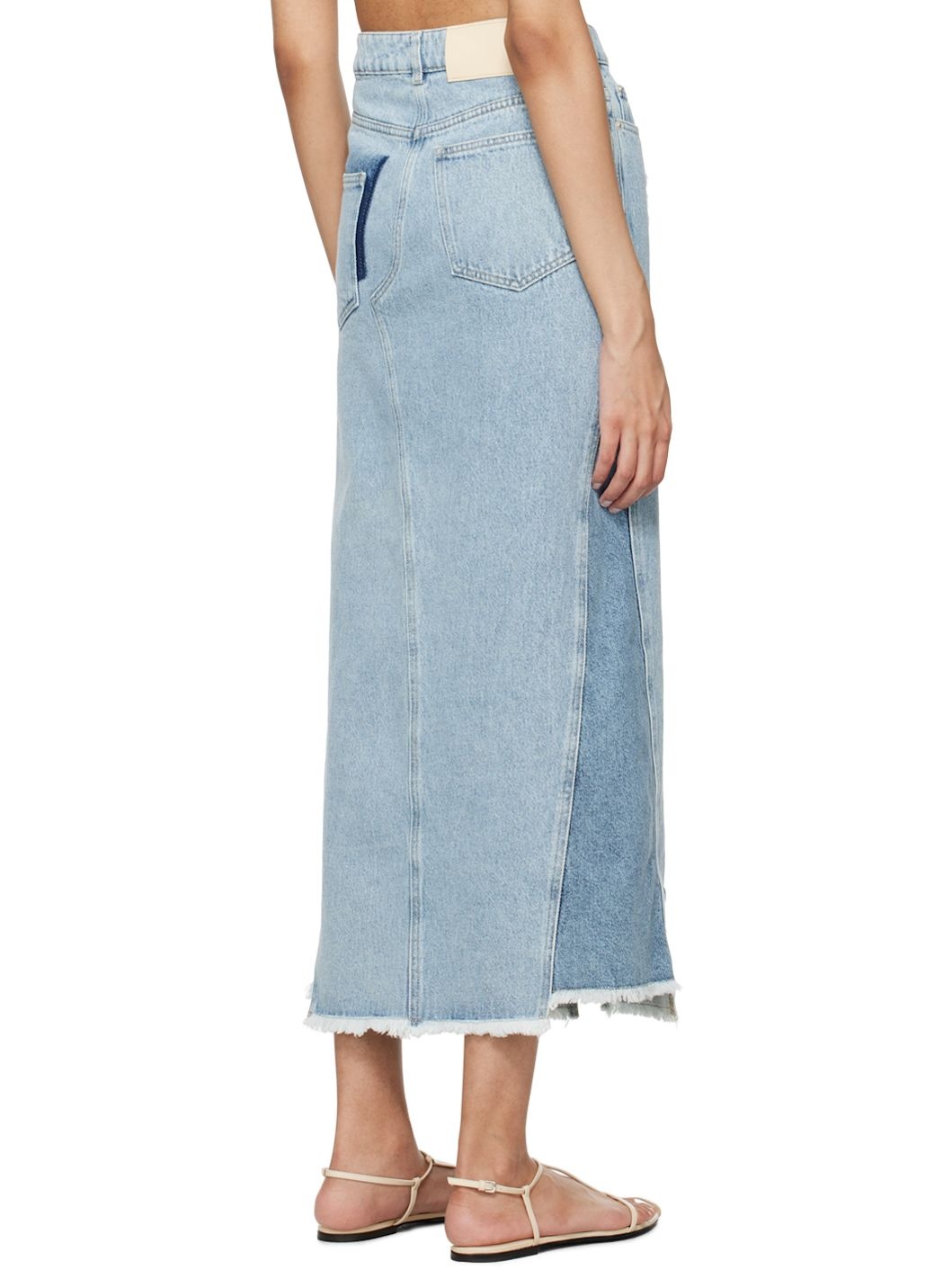 Blue Louisa Denim Maxi Skirt - 3